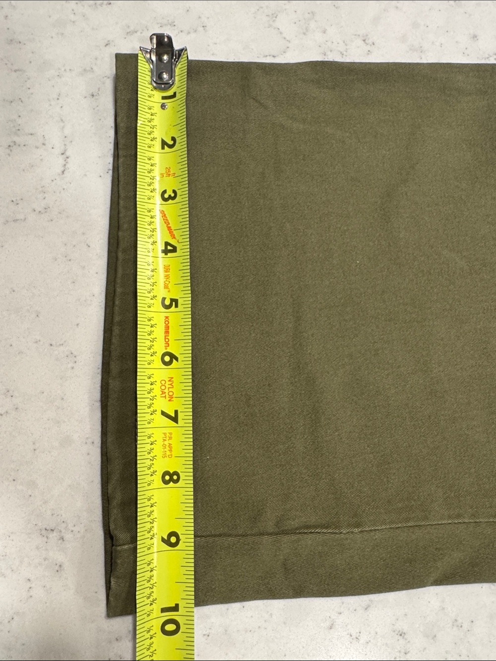 NWT DOKOTOO Sz 14 Olive Carpenter Utility Cargo High Waist White Stitch Stretch - Picture 16 of 16